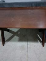 Rectangular Wooden Table, Dark Brown Finish - 3