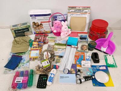 Mixed Lot: Craft, Office, Household Items, Full Mattress Protector, Fitness Tracker, 45 pcs