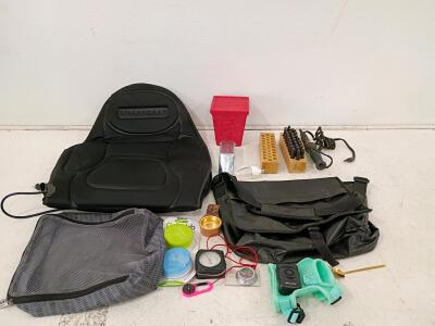 Mixed Lot: SmartGear Seat, Compass/Altimeter, Soldering Iron, Punch Set, Pet Harness & More