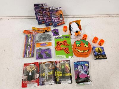 Vintage Halloween Lot&mdash;Universal Monsters Figures, Casper, Plush, Party Favors, Decor (20+ Pcs)