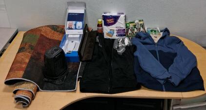 Miscellaneous Household Lot: Medtronic MyCareLink Monitor, Heater, Clothing, Rug, More