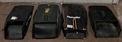 Homelite, Worx Push Mower Grass Catcher Bags 21" Deck Compatible, OEM Frames, Black Mesh