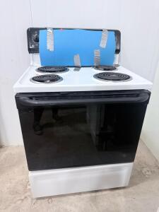 GE Freestanding Electric Range, 4 Coil Burners, Approx. 5.0 Cu. Ft. Oven Capacity