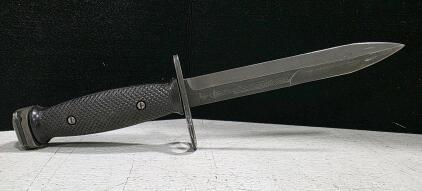 British Enfield L1A3 Bayonet Knife with Scabbard and Canvas Frog for FN FAL SLR