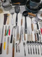 Mixed Kitchen Cookware, Utensils, and Flatware Collection &ndash; 65 Piece Assortment - 4