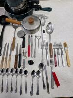 Mixed Kitchen Cookware, Utensils, and Flatware Collection &ndash; 65 Piece Assortment - 5