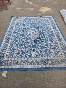 Regency Collection KNS1207 Navy Area Rug, 7'10" x 9'9", Polyester, Machine Made