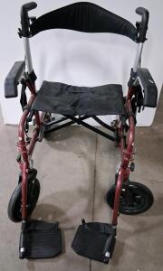 Lightweight Aluminum Transport Wheelchair