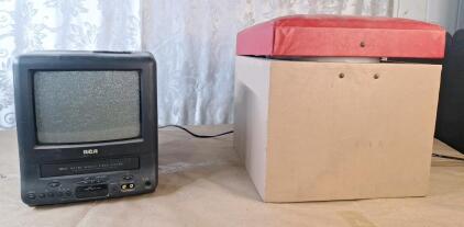 (1) RCA 10" TV / VCR Mobile Video System & (1) Toilet Trainer / Commode
