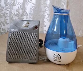 (1) Titan Space Heater & (1) Health Smart Ultrasonic Mist Humidifier