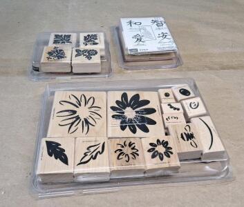 (21) Assorted Vintage Rubber Stamps