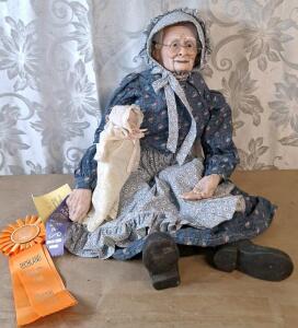 (1) Large Handmade Porcelain Doll