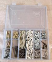 (5) Small Part Organizers W/ Assorted Rivets & Wood Screws - 3