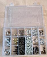 (5) Small Part Organizers W/ Assorted Rivets & Wood Screws - 5