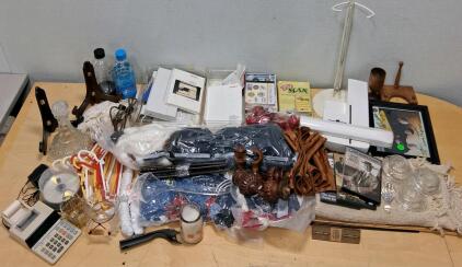 Mixed Lot: Chemex Server, PFAFF Manuals, Vintage Glassware, and More