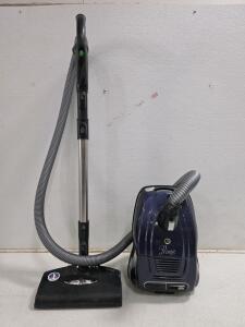 Working Riccar Prima Canister Vacuum Cleaner with Power Head, HEPA Filtration, 10 Amp Motor