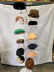 12 Vintage 1940s-1960s Ladies Hats &ndash; Pillbox, Feather, Floral, Fascinator & Cap Styles