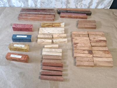 Lot Of (50+) Assorted Wood Blanks For Woodworking & Craft Projects