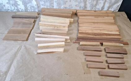 Lot Of (40+) Assorted Wood Blanks For Woodworking & Craft Projects
