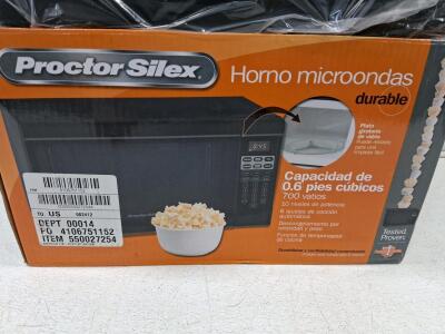 Proctor Silex Countertop Microwave Oven, Black