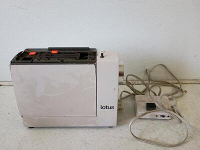 Elna Lotus Portable Sewing Machine 65W, 110-120V, Swiss Made, Serial 1306086, Foot Pedal