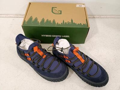Hybrid Green Label Momentum Low Top Sneakers, Men's Size 10, Navy, New in Box and HCL Canvas Sneakers Gray/Blue, Ortholite Insole, Elastic Laces, Rubber Sole, New Condition