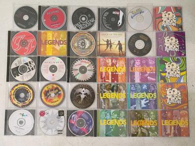 Large Rock & Classic Rock CD Lot: Legends, 60s Music Revolution, Green Day, Def Leppard, Foo Fighters