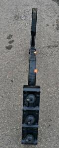 Hitch-Mount 3-Bike Rack Arm, Steel Construction, Integrated Locking Knobs