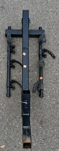 3-Bike Hitch-Mounted Platform Rack, Steel Construction, 2" Receiver Compatibility