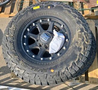 Falken Wildpeak A/T LT315/70R17 Tires With OX 17x8.5 6-Lug Alloy Wheels Set Of 4