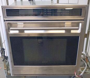 Wolf SO30F/S Electric 30" Single Wall Oven, Stainless Steel, Touch Controls, Dual Convection