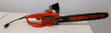 Remington EL-7 Electric Chainsaw, 16" Bar, 2.5 HP, 11.5 Amp, 120V AC 60Hz