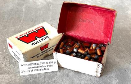 Winchester-Western .357/.38 158Gr JHP Bullets B3574HP, Box Of 100, Precision Alloyed