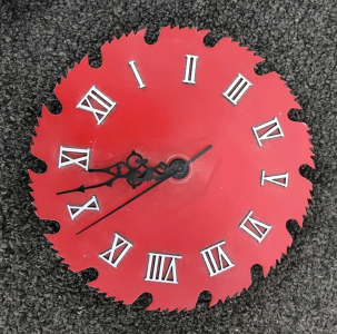 Saw Blade Clock
