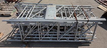 Aluma Tower Company Aluminum Tower Sections, 10 ft Length, 6061-T6 Aluminum, Modular Design