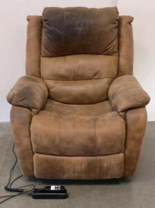 Brown Power Lift Recliner Chair with Wired Remote Control, Motorized Electric Mechanism
