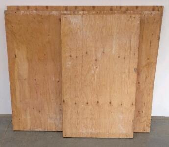 4 Sheets 5/8" CDX Plywood, Standard, Construction Grade, Softwood, Square Edge
