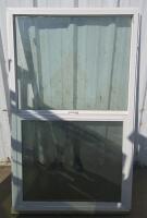 Vinyl Double-Pane Single Hung Window, White Frame, Vertical Slider - 2