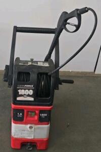 CleanForce 1800 PSI Electric Pressure Washer, 1.5 GPM, 13A Motor, Hose Reel, 3 Nozzle Types
