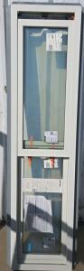 Andersen 100 Series Single-Hung Window Fibrex 17 x 71 1/2 Black Exterior, White Interior