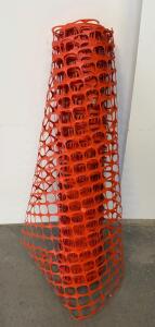 Orange Plastic Safety Barrier Fence Roll, 4 Ft x 100 Ft, Crowd Control, Construction Mesh
