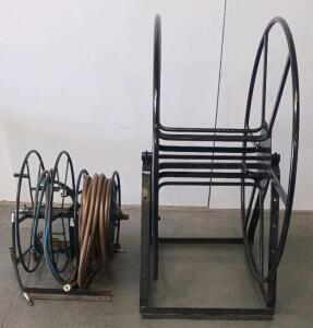 Heavy Duty Manual Steel Hose Reels &ndash; Large Capacity, Floor Mounted