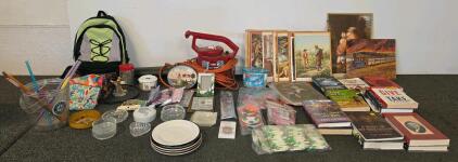 TORO Leaf Blower, Books, Art Prints, Kitchenware, Bags, Office & Craft Supplies (Shelf F)