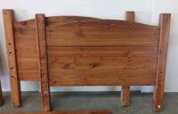 Solid Pine Twin Over Twin Bunk Bed Frame With Ladder And Slat Support - 3