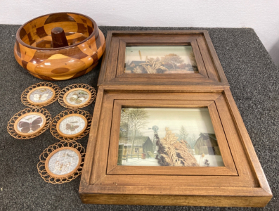 Pictures, Bowls, And Butterfly Picture