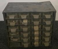Stackmaster 20-Drawer Plastic Parts Cabinet & Two Metal Multi-Drawer Storage Units - 3