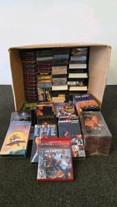 Mixed Media Lot: 40+ VHS Tapes & Uncharted 2: GOTY Edition PS3