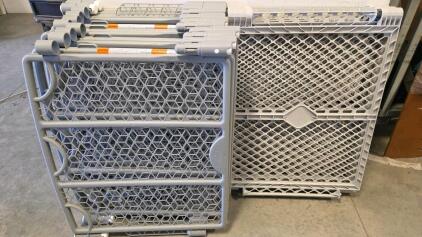 Evenflo Pressure-Mounted Baby Gates, Grey & White, 23"H, Fits 26-42"W, Plastic