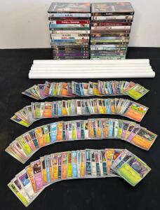 200+ Pok&eacute;mon Cards, 34 DVD Movies, 5 Movie Posters incl. Sonic the Hedgehog 2 (2022) (Water Exposure)