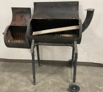Wood Grill With Smoker